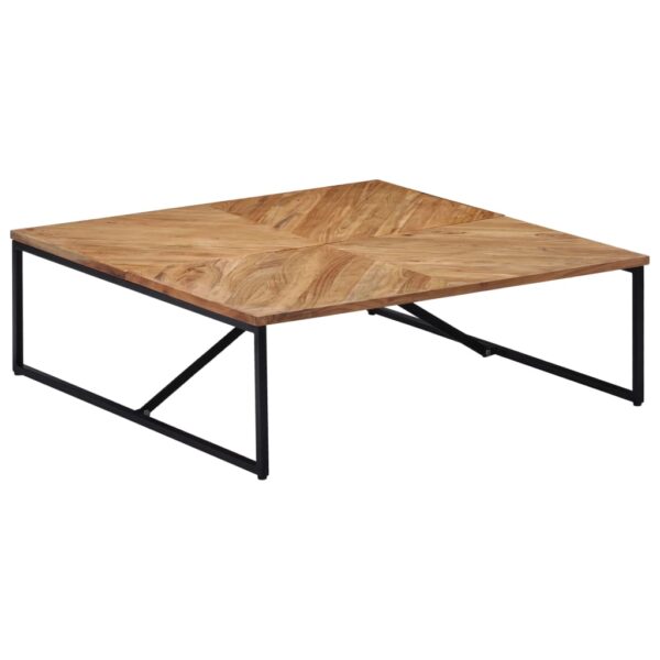 vidaXL Coffee Table 110x110x36 cm Solid Acacia Wood - Image 9