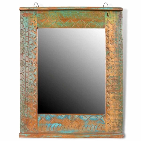 Reclaimed Solid Wood Bathroom Vanity Cabinet Set with Mirror - Image 11