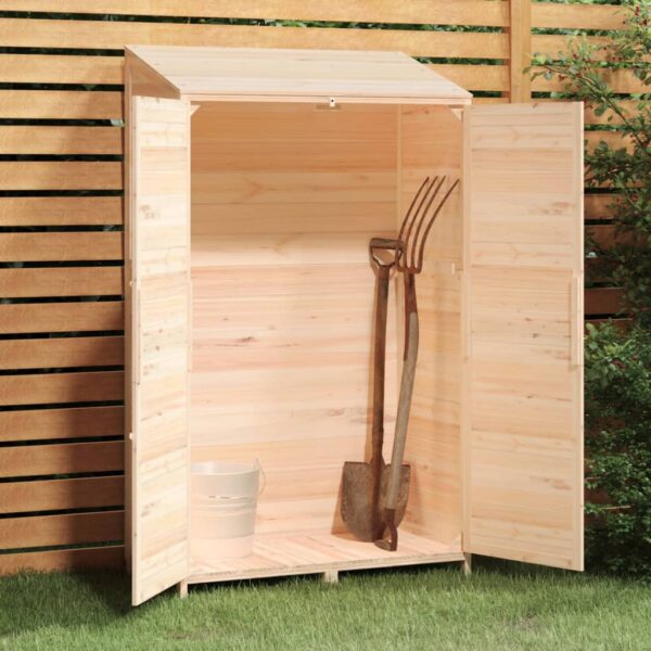 vidaXL Garden Shed 102x52x174.5 cm Solid Wood Fir - Image 3