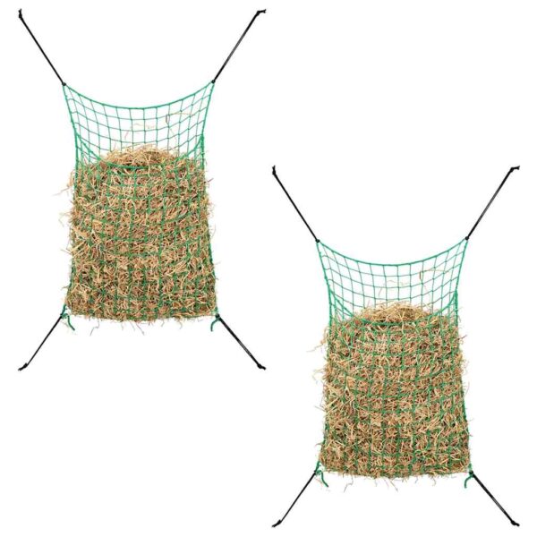 vidaXL Hay Nets 2 pcs Rectangular 0.9x1 m PP - Image 1