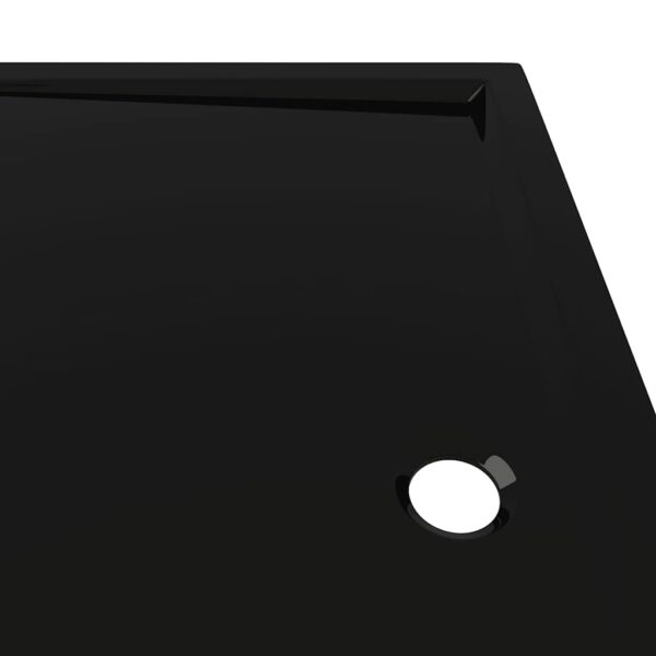 vidaXL Rectangular ABS Shower Base Tray Black 80x90 cm - Image 7