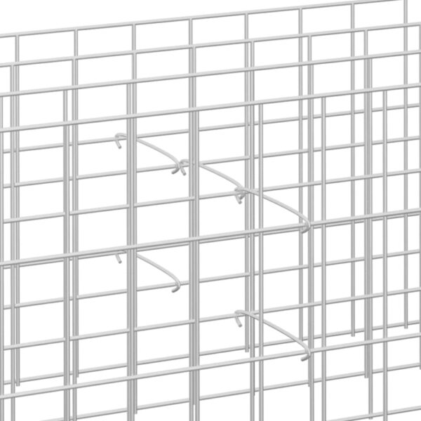 vidaXL Gabion Hooks 50 pcs Galvanised Steel 10 cm - Image 3