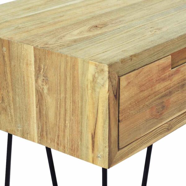 vidaXL Console Table 120x35x76 cm Solid Teak - Image 10
