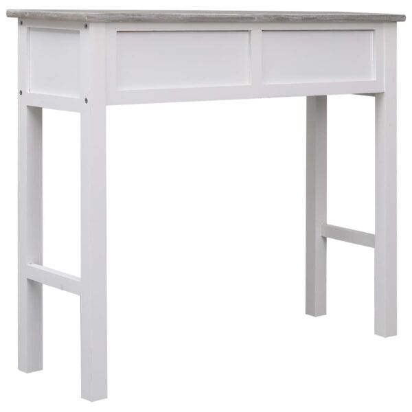 vidaXL Console Table Grey 90x30x77 cm Wood - Image 6