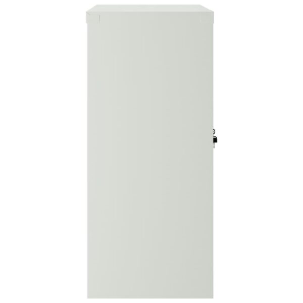 vidaXL Office Cabinet with 2 Doors Grey 90 cm Steel - Image 5