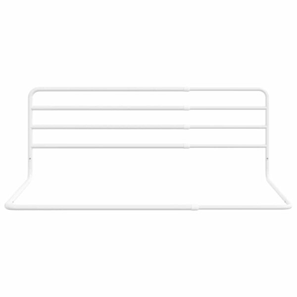 vidaXL Toddler Safety Bed Rail White (76-137)x55 cm Iron - Image 3
