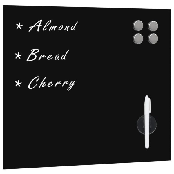 vidaXL Wall Mounted Magnetic Board Glass 40x40 cm - Image 1