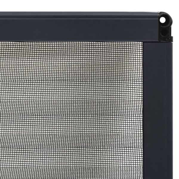 vidaXL Plisse Insect Screen for Windows Aluminium Anthracite 80x120 cm - Image 6