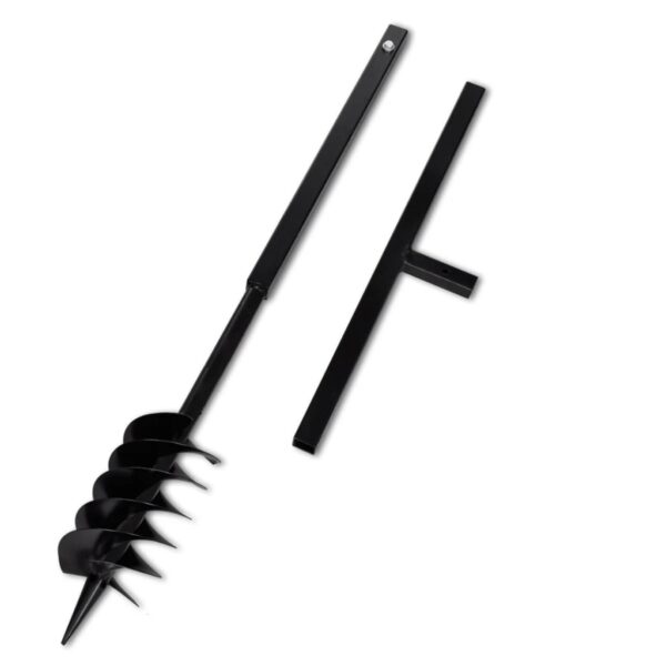 Ground Drill with Handle 120 mm with Extension Tube 9 m Steel - Image 3