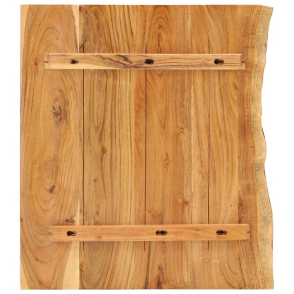 vidaXL Bathroom Vanity Top Solid Acacia Wood 80x52x3.8 cm - Image 2