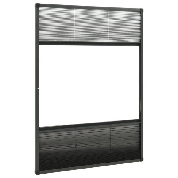 vidaXL Plisse Insect Screen for Windows Aluminium 80x120 cm with Shade - Image 5