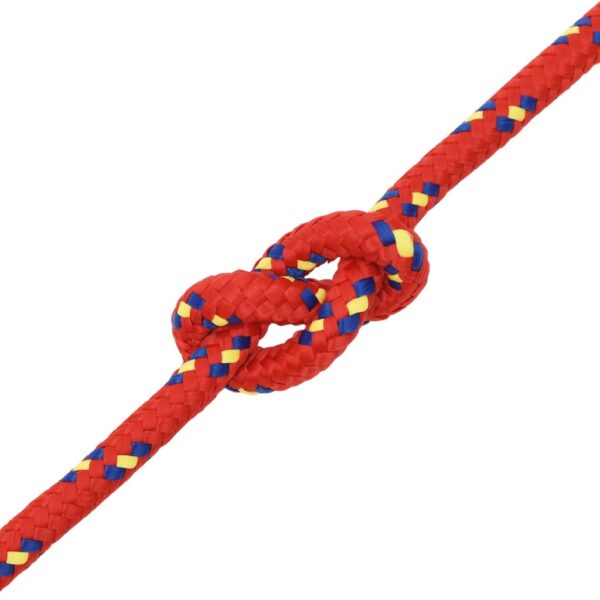 vidaXL Boat Rope Red 12 mm 25 m Polypropylene - Image 5