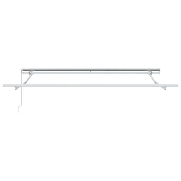 vidaXL Awning Manual White 3.5 x 2.5 m Metal - Image 4