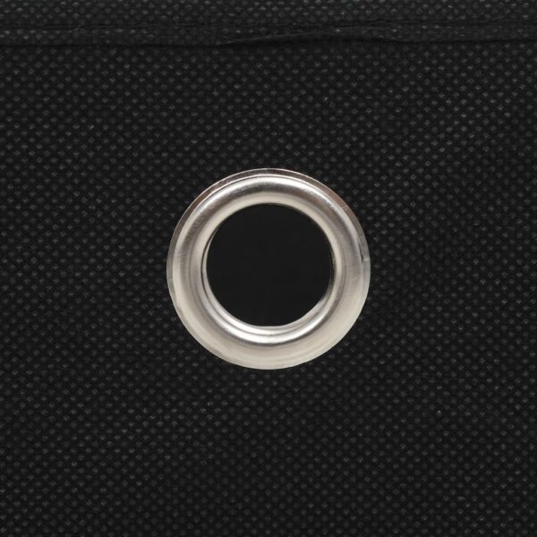 vidaXL Storage Boxes 10 pcs Non-woven Fabric 32x32x32 cm Black - Image 6