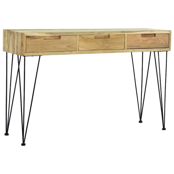 vidaXL Console Table 120x35x76 cm Solid Teak - Image 6
