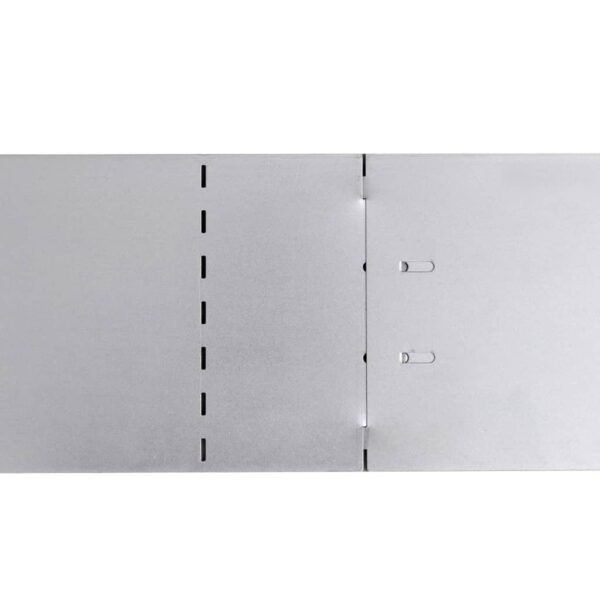 vidaXL Lawn Fence 10 pcs Galvanised Steel 100x20 cm - Image 7