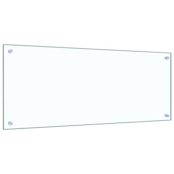vidaXL Kitchen Backsplash Transparent 100x40 cm Tempered Glass - Image 5