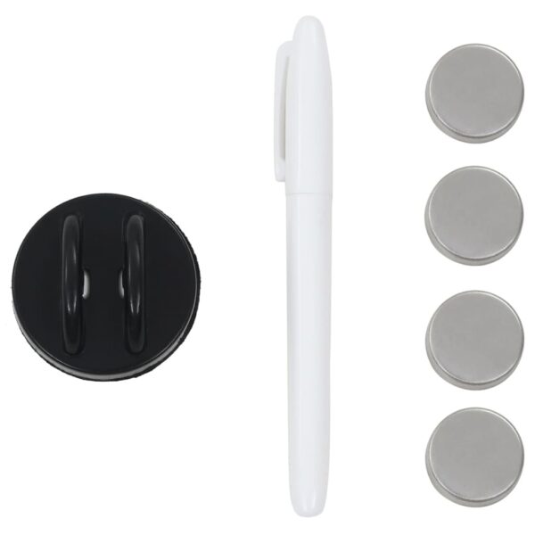 vidaXL Wall Mounted Magnetic Board Glass 40x40 cm - Image 4