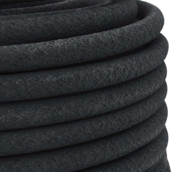 vidaXL Garden Soaker Hose Black 0.6" 50 m Rubber - Image 7