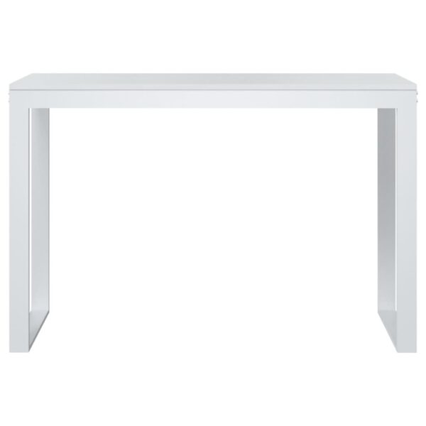 vidaXL Computer Desk White 110x60x73 cm Engineered Wood - Image 3