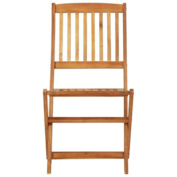 vidaXL 3 Piece Folding Garden Dining Set Solid Acacia Wood - Image 10