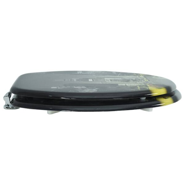 vidaXL Toilet Seats with Hard Close Lids MDF New York - Image 5