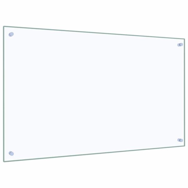 vidaXL Kitchen Backsplash Transparent 100x60 cm Tempered Glass - Image 5