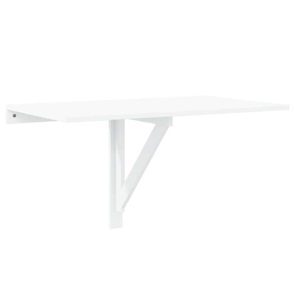 vidaXL Folding Wall Table White 100x60 cm - Image 2