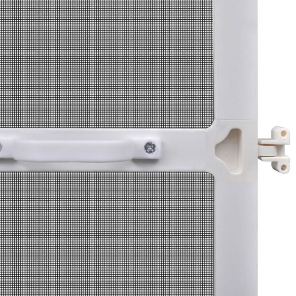 White Hinged Insect Screen for Doors 100 x 215 cm - Image 6