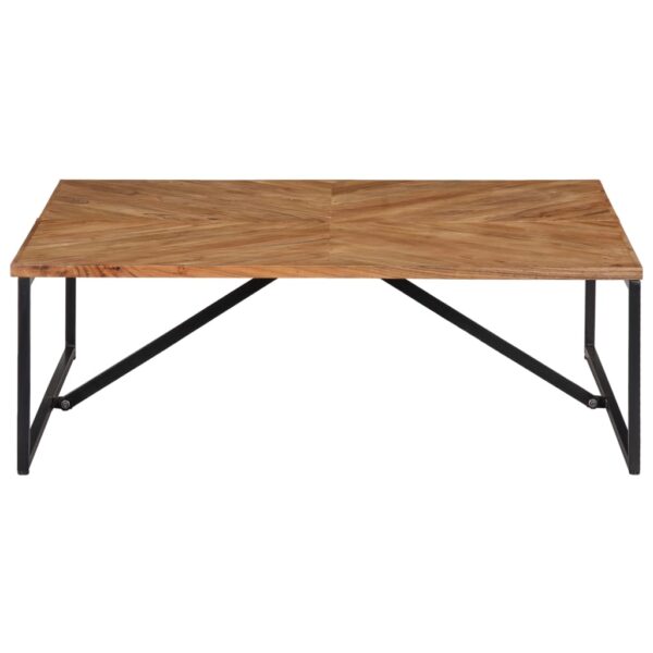vidaXL Coffee Table 110x110x36 cm Solid Acacia Wood - Image 2