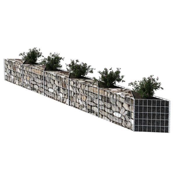 vidaXL Gabion Basket Galvanised Steel 300x30x50 cm - Image 3