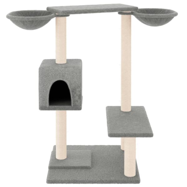 vidaXL Cat Tree with Scratching Posts Light Grey 82 cm - Image 3