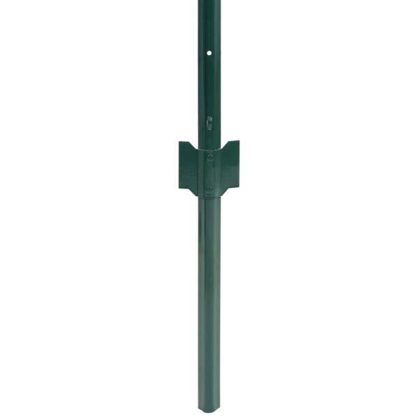 vidaXL Euro Fence Steel 20x0.8 m Green - Image 4