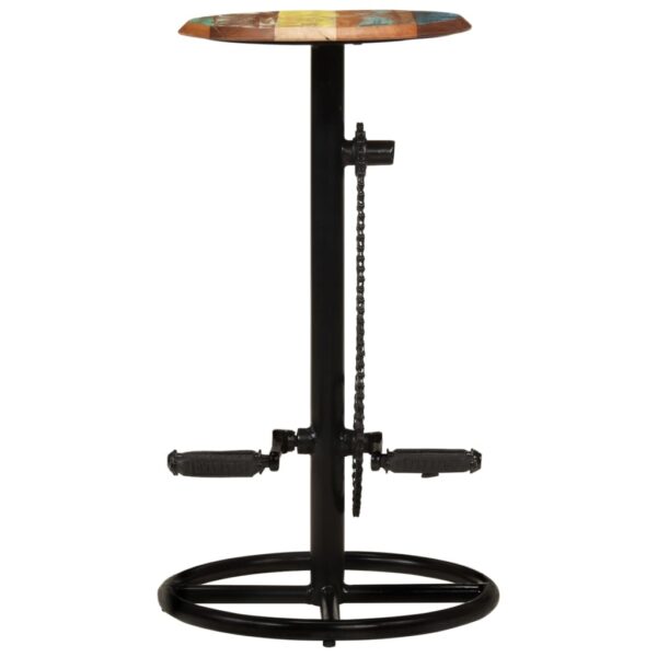 vidaXL Bar Chairs 2 pcs Solid Reclaimed Wood - Image 7