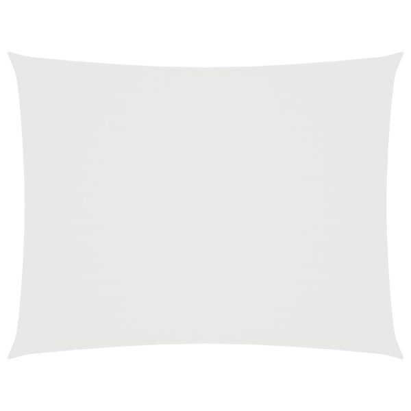 vidaXL Sunshade Sail Oxford Fabric Rectangular 3x5 m White - Image 2