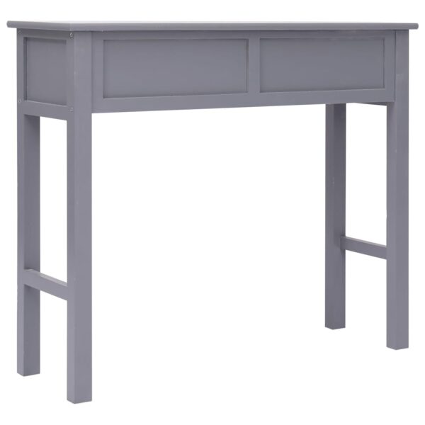 vidaXL Console Table Grey 90x30x77 cm Wood - Image 6