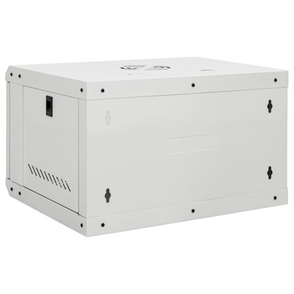 vidaXL 6U Wall Mounted Network Cabinet 19" IP20 53x40x30 cm - Image 5