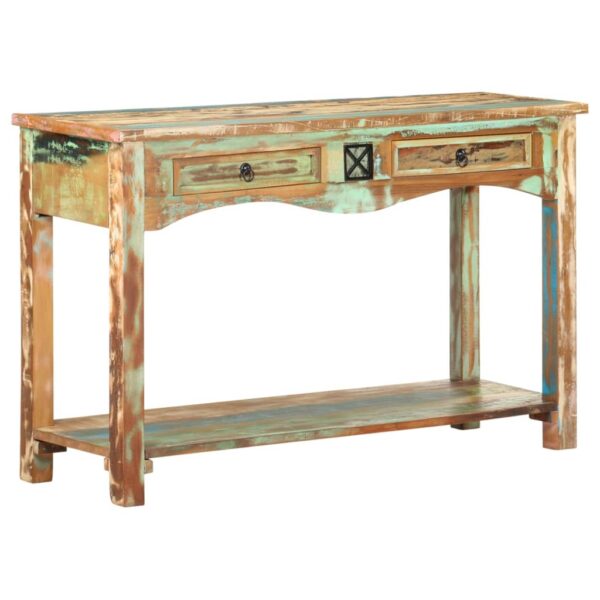 vidaXL Console Table 120x40x75 cm Solid Reclaimed Wood - Image 12