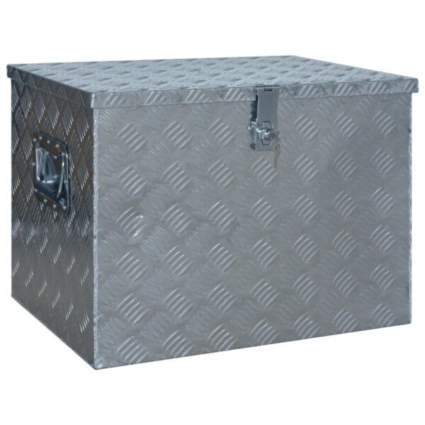 vidaXL Aluminium Box 610x430x455 mm Silver - Image 2