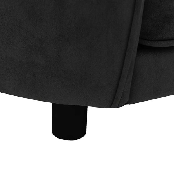 vidaXL Dog Sofa Black 69x49x40 cm Plush - Image 8