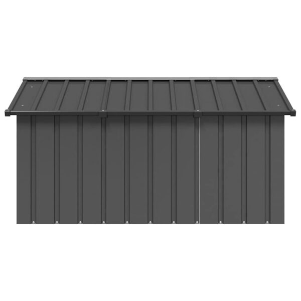 vidaXL Dog House Anthracite 116.5x153x81.5 cm Galvanised Steel - Image 4