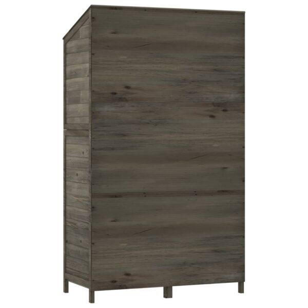 vidaXL Garden Shed Anthracite 102x52x174.5 cm Solid Wood Fir - Image 6
