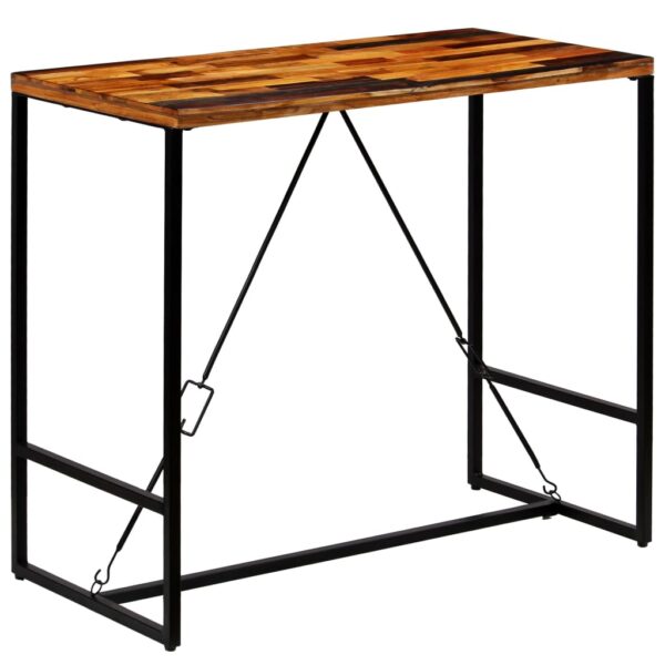vidaXL Bar Table Solid Reclaimed Wood 120x60x106 cm - Image 11