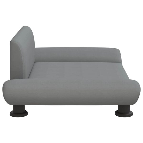 vidaXL Dog Bed Light Grey 70x45x28 cm Fabric - Image 4