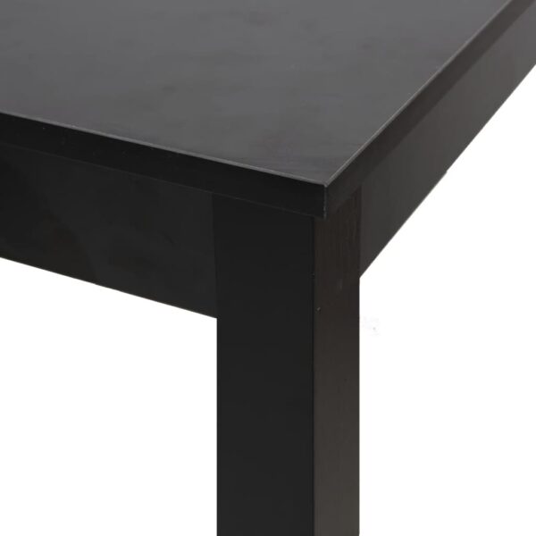 vidaXL Bar Table MDF Black 115x55x107 cm - Image 5