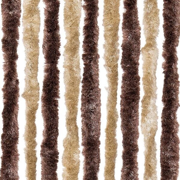 vidaXL Insect Curtain Beige and Light Brown 100x220 cm Chenille - Image 6