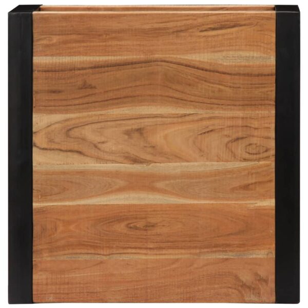 vidaXL Coffee Table 60x60x40 cm Solid Acacia Wood - Image 5