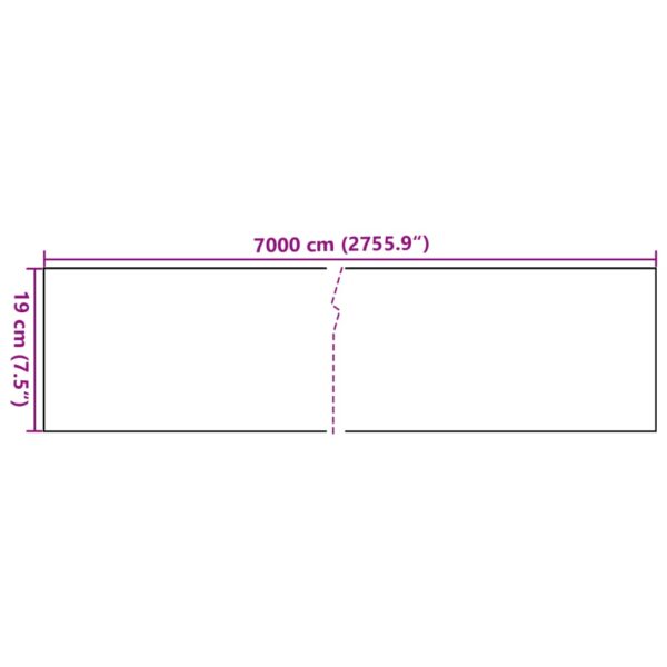 vidaXL Garden Privacy Screen PVC 70x0.19 m Green - Image 11