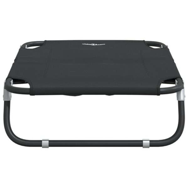 vidaXL Dog Bed Foldable Anthracite Oxford Fabric and Steel - Image 6