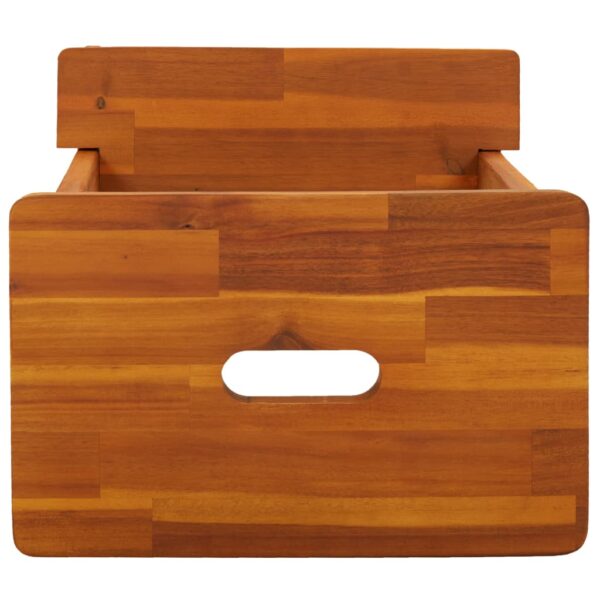 vidaXL 2 Step Stool 40x38x50 cm Solid Wood Acacia - Image 6